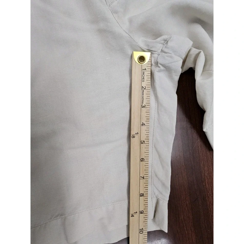 Faherty Mens Khaki Chino Shorts Size 32 Flat Front Casual Beach Stretch Classic